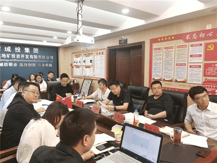 铜仁城投集团九龙地矿投资开发公司召开重点项目工作调度会